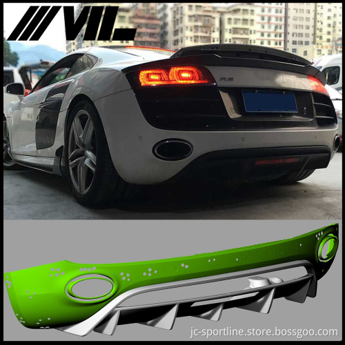 Carbon Fiber R8 Aftermarket Body Kit for Audi R8 V8 V10 Base Coupe 2-Door 08-15